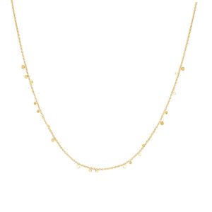 Ania Haie Mini Disc Drop Stacking Gold Necklace - N063-02G