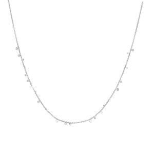 Ania Haie Mini Disc Drop Stacking Silver Necklace - N063-02H