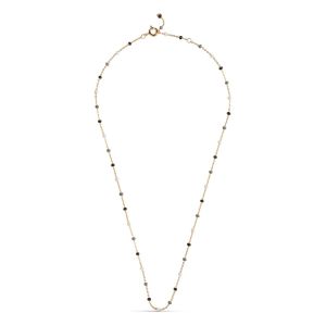 Enamel Copenhagen Lola Salt and Pepper Gold Necklace. Item code N55G_saltnpepper.