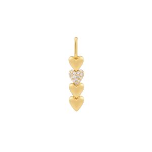 Ania Haie Gold Heart Bar Charm - NC048-33G