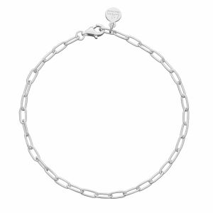 Lily Charmed Oval Link Charm Bracelet Silver - item number CBRSOVAL
