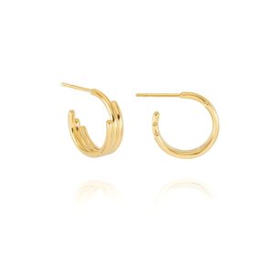 Rachel Jackson Small Evolve Hoop Earrings Gold PME03GP