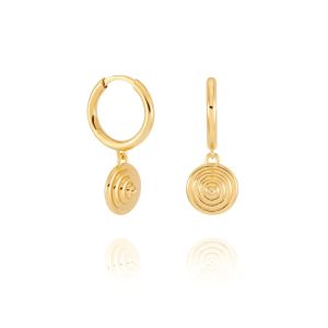 Rachel Jackson Evolve Cone Huggie Hoop Earrings Gold PME25GP