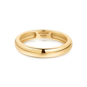 Ania Haie Gold Curve Dome Band - R056-01G