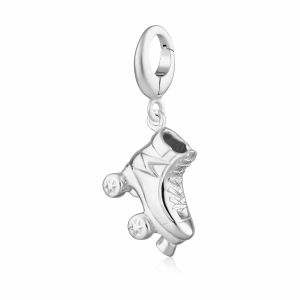 Lily Charmed Roller Skate Charm Silver - item number CSROSK