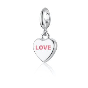 Lily Charmed Love Heart Sweet Charm Silver - item number CSLOVEHRT
