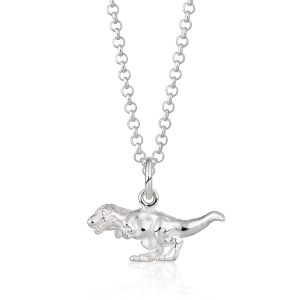 Scream Pretty T-Rex Dinosaur Necklace - Silver - SPCNSTREX-1