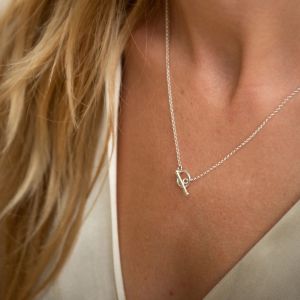 Lily Charmed T-Bar Charm Collector Necklace Silver - item number CHCSTB