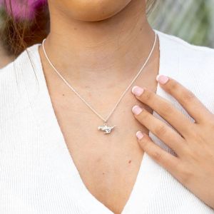 Scream Pretty T-Rex Dinosaur Necklace - Silver - SPCNSTREX-1