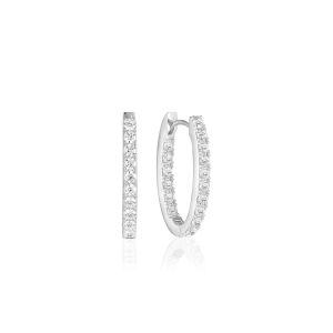 Sif Jakobs Ellisse Piccolo Earrings with White Zirconia - SJ-E2312-CZ