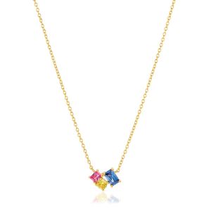Sif Jakobs Ivrea Tre Necklace - SJ-N12306-XCZ-YG