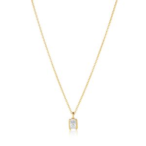 Sif Jakobs Roccanova Piccolo Necklace - Gold with White Zirconia