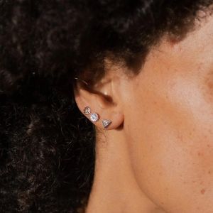 Daisy Bloom Stud Earrings - Silver ST01_SLV