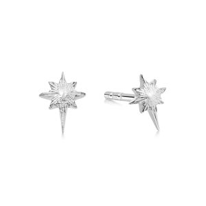 Daisy Super Star Stud Earrings - Silver ST07_SLV