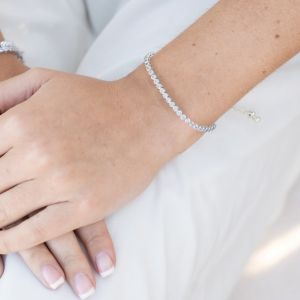 Ivory & Co Tivoli Crystal Toggle Rhodium Bracelet