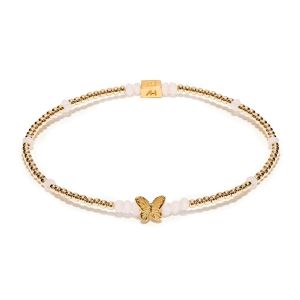 Annie Haak Sweet Pea Gold Bracelet - Butterfly Charm - B2714-17
