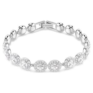 Swarovski Round Cut Una Bracelet - White with Rhodium Plating 5682279