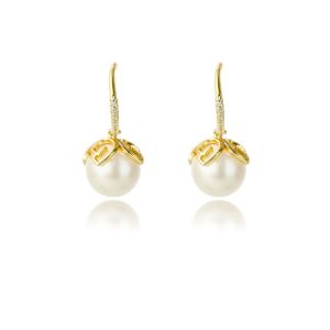 Georgini Oceans Palm Cove Freshwater Pearl Earrings - Gold - IE1111G