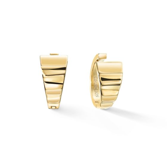 Coeur De Lion Creole Wave Hoop Earrings - Gold - 0138211600
