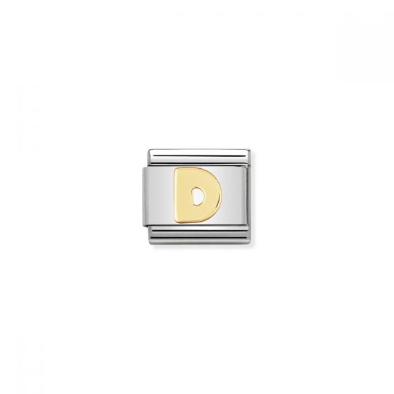 Nomination Gold Classic Letter Charm - D