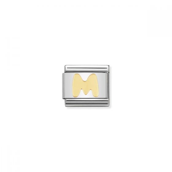 Nomination Gold Classic Letter Charm - M