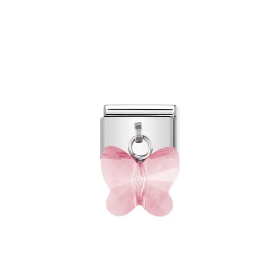 Nomination Classic Drop Charm - Swarovski Butterflies Pink 030604_11