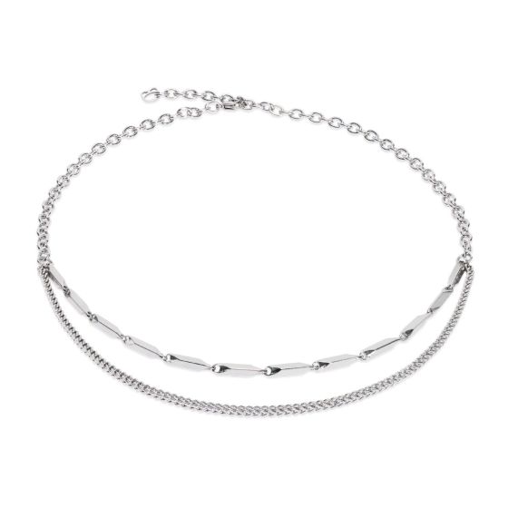 Coeur De Lion Twisted Layers Necklace - Silver - 0801101700