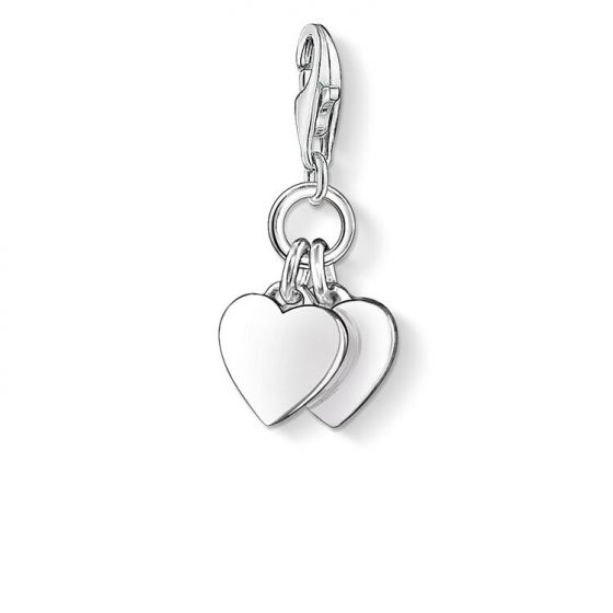 Thomas Sabo "Two Hearts" Charm Pendant 0836-001-12