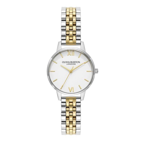 Olivia Burton Classic White and Two Tone Bracelet Watch - 24000170