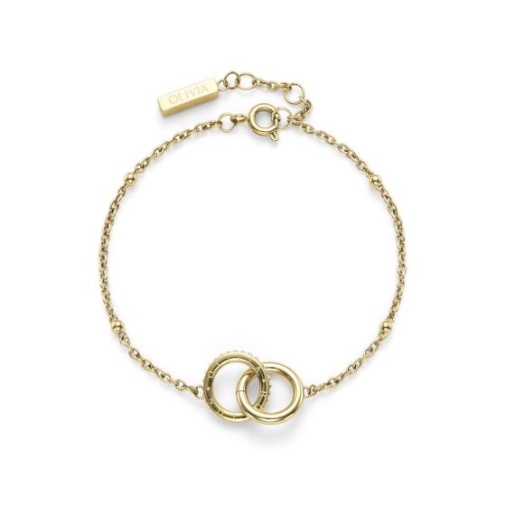 Olivia Burton Amity Interlock Gold Plated Bracelet - 24100315