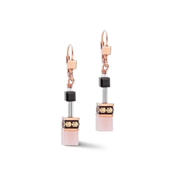 Coeur De Lion GeoCUBE Earrings - Rose Gold Soft 2838201922