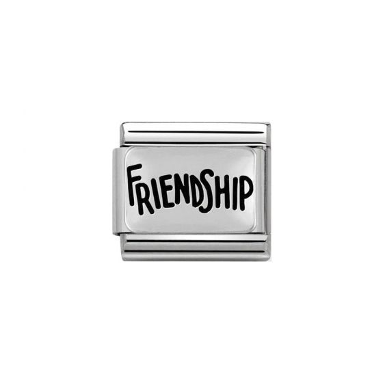 Nomination Classic Charm Oxidised Steel and 925 Silver Friendship 330102_40