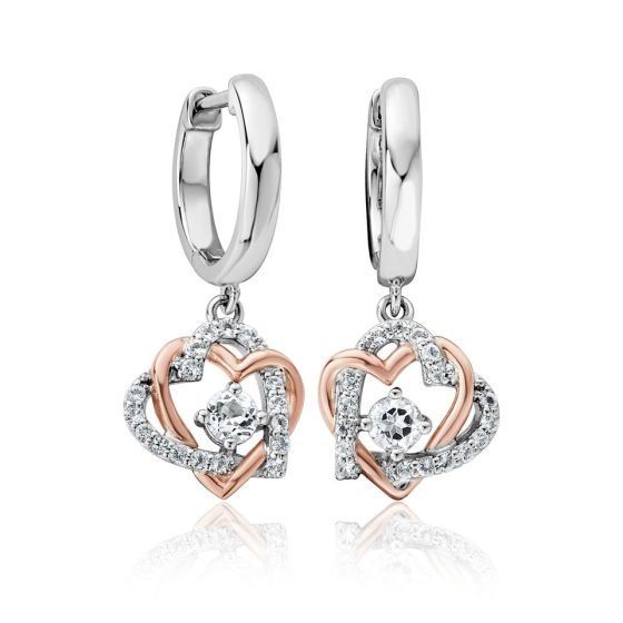 Clogau Always in my Heart White Topaz Drop Earrings
3SAMH0094
