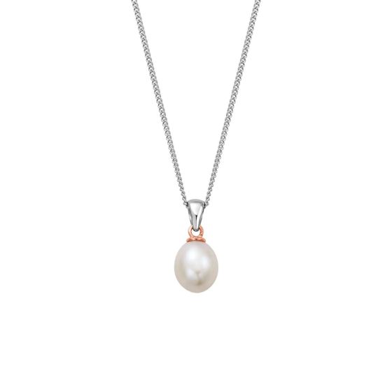 Clogau Nature's Wonder Sterling Silver Beachcomber Pendant with Pearl - 3SBCH0633
