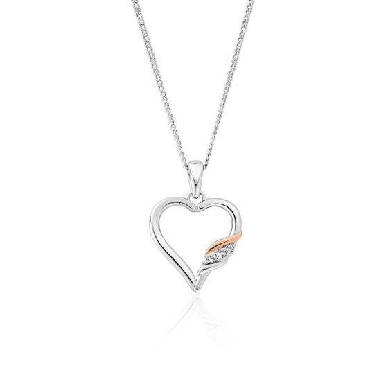 Clogau Past Present Future Heart Pendant - 3SPPF0647