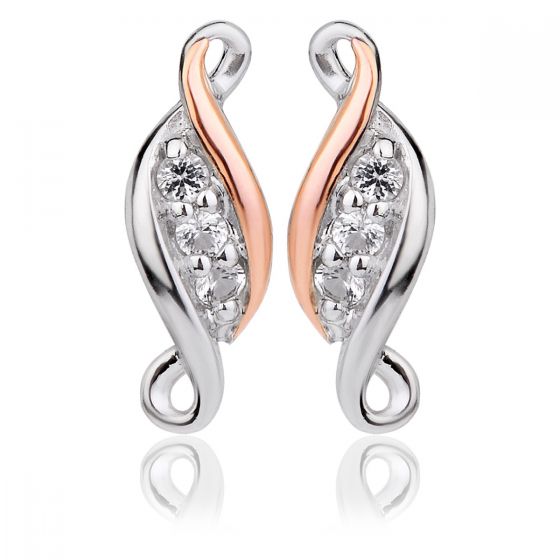Clogau Past Present Future Stud Earrings 3SPPFE