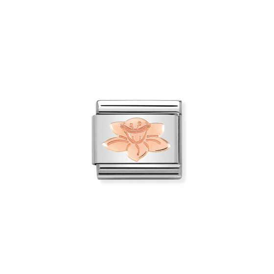 Nomination Classic Rose Gold Daffodil Charm