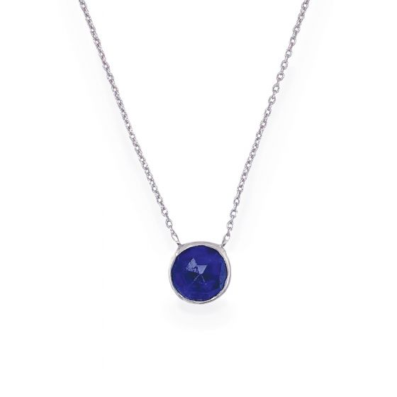 Sarah Alexander Midnight Kiss Cloudy Blue Kyanite Necklace
