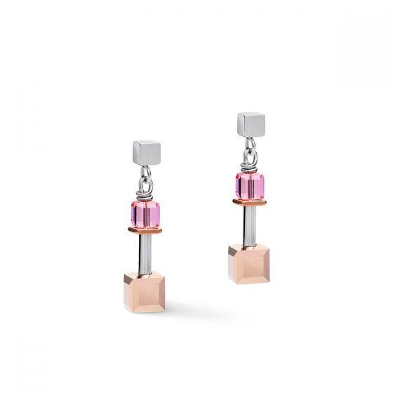 Coeur De Lion GeoCUBE Drop Earrings - Multicolour Art Nouveau 5062211578