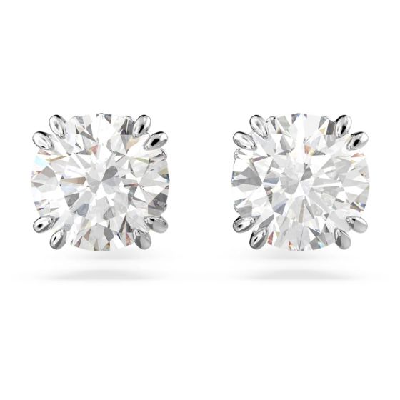 Swarovski Constella Stud Earrings - White with Rhodium Plating 5636712