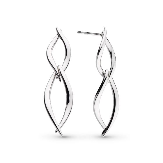 Kit Heath Entwine Twine Twist Duo Link Drop Earrings 60229RP