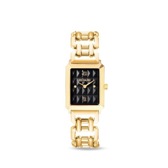 Coeur De Lion Iconic Spikes Black Statement Watch - Gold - 7672741613