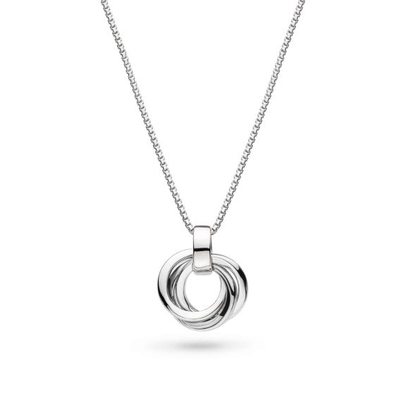 Kit Heath Bevel Trilogy Petite Necklace - Silver