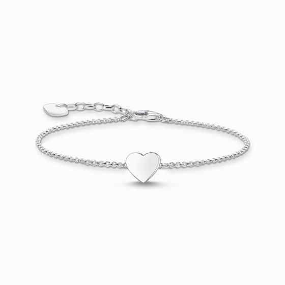 Thomas Sabo Small Flat Heart Bracelet - A2044-001-21-L19
