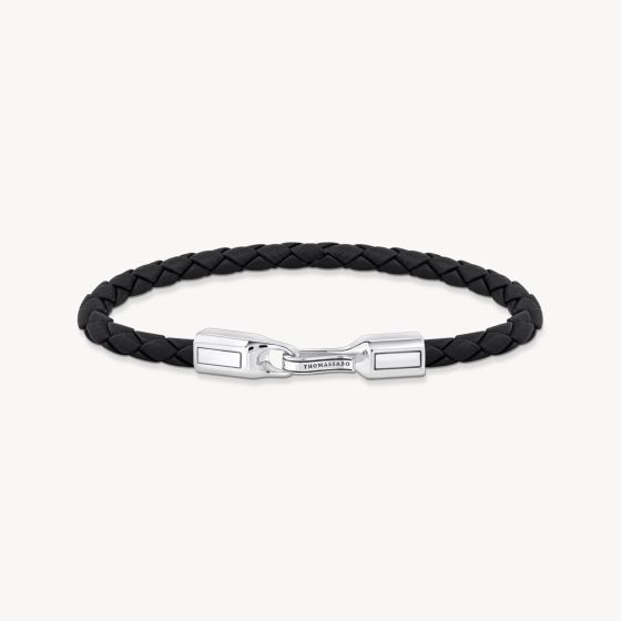 Thomas Sabo Black Leather Bracelet - A2149-682-11-L21