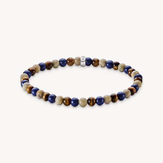 Thomas Sabo Bracelet with Brown and Blue Beads - A2183-531-7