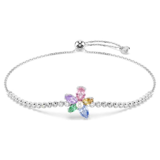 Ariana Grande x Swarovski Bracelet Mixed Cuts Flower - Multicoloured with Rhodium Plating - 5749187