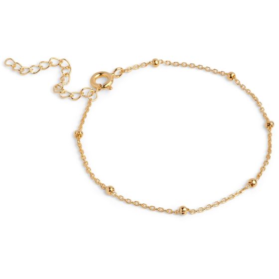 Enamel Copenhagen Beaded Chain Gold Bracelet. Item code B153G.
