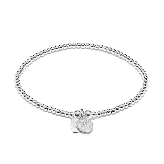 Annie Haak Santeenie Silver Charm Bracelet - Vintage Heart
