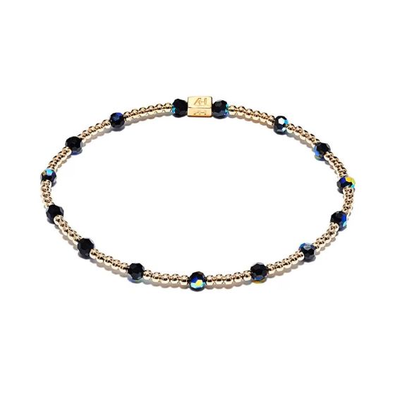 Annie Haak Mirage Black Crystal Gold Bracelet